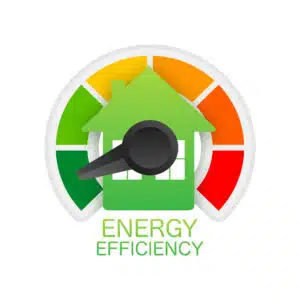 En ikon som mäter energi-effektivitet